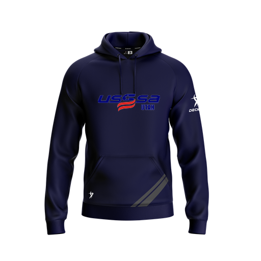 [FOLHSMNV-YXS-LOGO2] Decker Summit Hoodie (Youth XS, Navy, Logo 2)