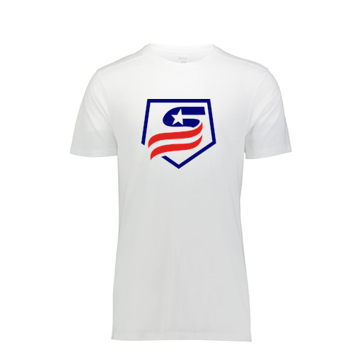 [FTSCUBWH-AS-LOGO1] Decker Men's Tri-Blend T-Shirt - Short Sleeve (Adult S, White, Logo 1)