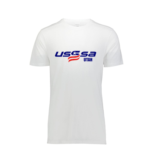 [FTSCUBWH-AS-LOGO2] Decker Men's Tri-Blend T-Shirt - Short Sleeve (Adult S, White, Logo 2)