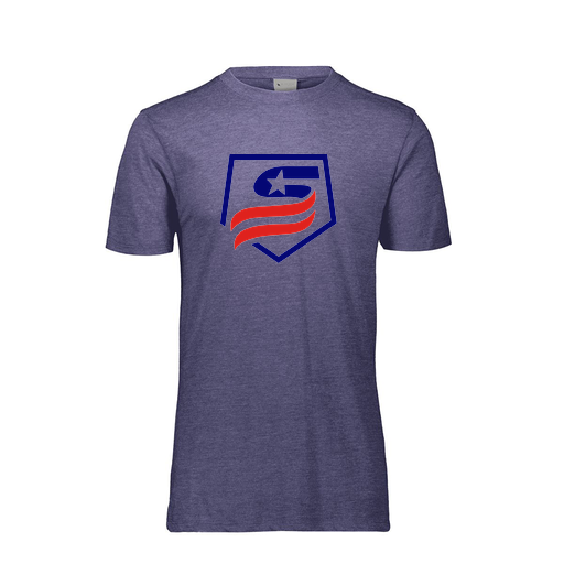 [FTSCUBRY-AS-LOGO1] Decker Men's Tri-Blend T-Shirt - Short Sleeve (Adult S, Royal, Logo 1)