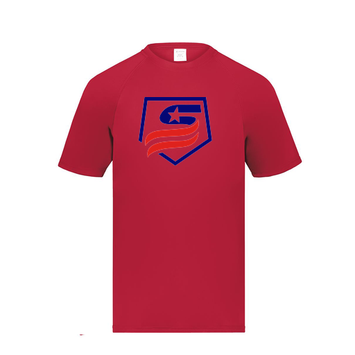 [2791.083.S-LOGO1] Youth Smooth Sport T-Shirt (Youth S, Red, Logo 1)