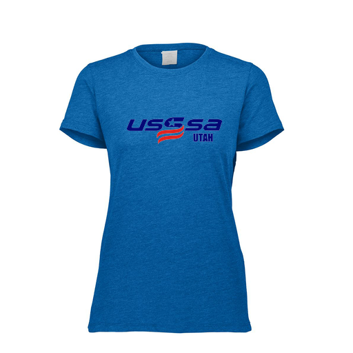 [FTSCUBRY-FAXS-LOGO2] Decker Women's Tri-Blend T-Shirt - Short Sleeve (Female Adult XS, Royal, Logo 2)