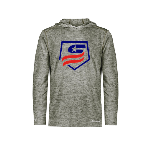 [FOLHCGGY-AS-LOGO1] Decker Men's Charge Hoodie (Adult S, Gray, Logo 1)