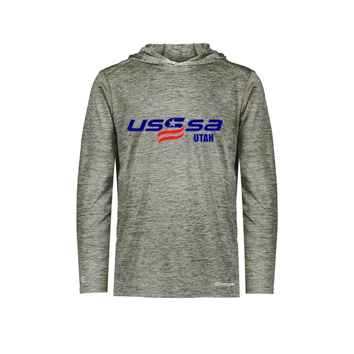 [FOLHCGGY-AS-LOGO2] Decker Men's Charge Hoodie (Adult S, Gray, Logo 2)