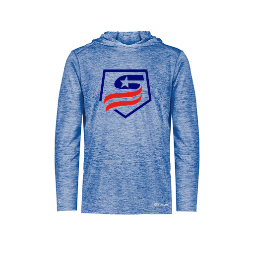 [FOLHCGRY-YS-LOGO1] Decker Youth Charge Hoodie (Youth S, Royal, Logo 1)