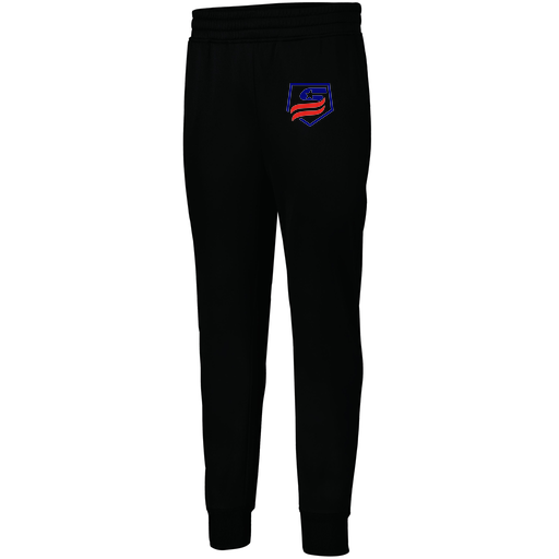 [5566.080.XS-LOGO1] Men's PERFORMANCE FLEECE JOGGER (Adult XS, Black, Logo 1)